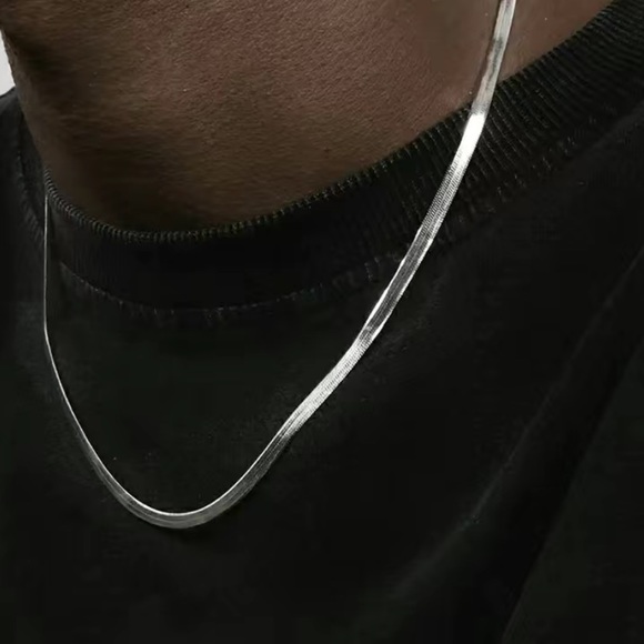 MoonFlowerBtq Other - Herringbone Flat Snake Chain Stainless Steel